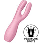 SATISFYER - THREESOME 3 VIBRADOR ROSA