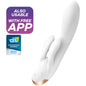 SATISFYER - DOUBLE FLEX VIBRADOR APP BLANCO