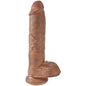 KING COCK - PENE REALÍSTICO CON TESTÍCULOS 19.8 CM CARAMELO