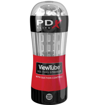 PDX ELITE - MASTURBADOR STROKER VIEWTUBE CONTROL SUCCIONADOR TRANSPARENTE