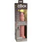 KING COCK - ÉLITE DILDO REALÍSTICO VIBRADOR & SILICONA CONTROL REMOTO 23 CM