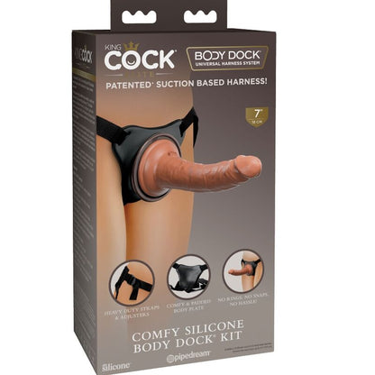 KING COCK - ÉLITE ARNÉS AJUSTABLE CONFORTABLE CON DILDO 17.8 CM