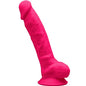 SILEXD - MODELO 1 PENE REALÍSTICO SILICONA PREMIUM SILEXPAN FUCSIA 17.5 CM