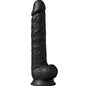 SILEXD - MODELO 1 PENE REALÍSTICO SILICONA PREMIUM SILEXPAN NEGRO 38 CM
