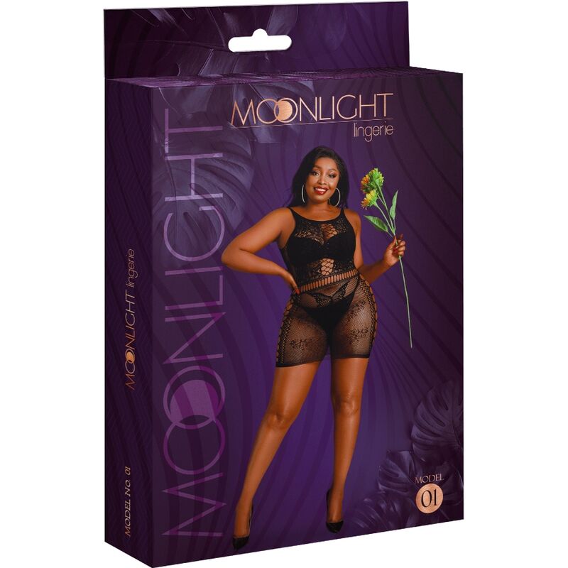 MOONLIGHT - MODELO 1 VESTIDO NEGRO TALLA ÚNICA / PLUS SIZE