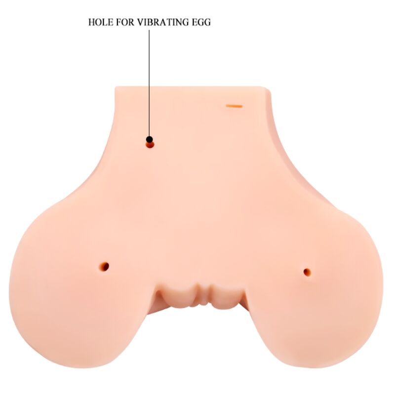 CRAZY BULL - VAGINA Y ANO CON MALLA REALISTA CON VIBRACIÓN