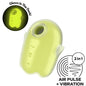 SATISFYER - GLOWING GHOST AIR PULSE & VIBRADOR AMARILLO