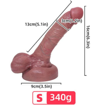 ARMONY - DILDO REALÍSTICO SILICONA LÍQUIDA 13 CM