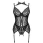 LIVCO CORSETTI FASHION - GIELLANDRA FOR THE SENSES COLLECTION CORSET + PANTY NEGRO S/M