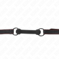 KINK - MORDAZA FORMA DE HUESO CON CORREA POLIPIEL NEGRO AJUSTABLE 41-57 CM