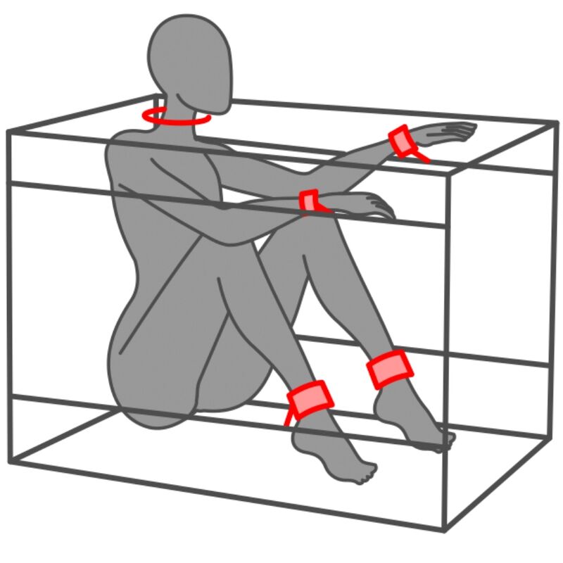 SECRET DOME - KINK CLUB LA NICHE CABINA  NEGRO & ROJO