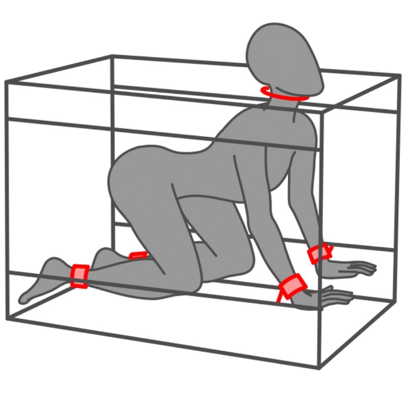 SECRET DOME - KINK CLUB LA NICHE CABINA  NEGRO & ROJO