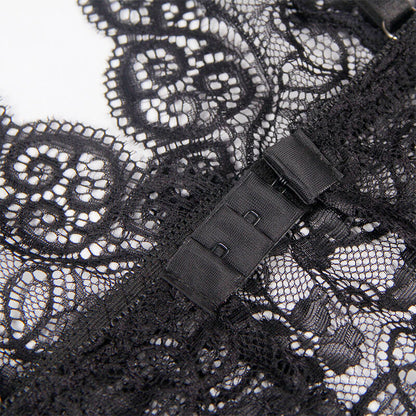 SUBBLIME - 953928 SET 3 PIEZAS ENCAJE Y SATEN NEGRO L/XL