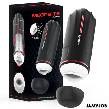 JAMYJOB - MEGABITE MASTURBADOR BOCA AUTOMÁTICO 5 MODOS SUCCIONADOR Y VIBRACIÓN