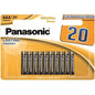 PANASONIC - BRONZE PILA ALCALINA AAA LR03 BLISTER*20