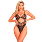SUBBLIME - 955229 BODY TRANSPARENTE CON ENCAJE HUECO NEGRO L/XL