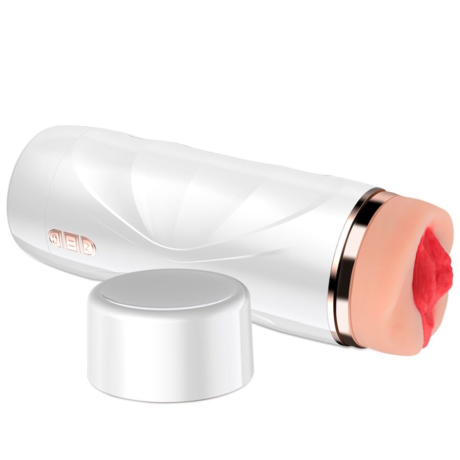 SHEQU - RILEY MASTURBADOR VAGINA CON VIBRACIÓN Y SUCCIONADOR