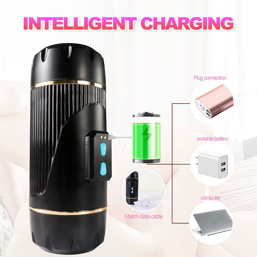 SHEQU - KAY MASTURBADOR DOBLE CON VIBRACIÓN DUAL BOCA Y VAGINA