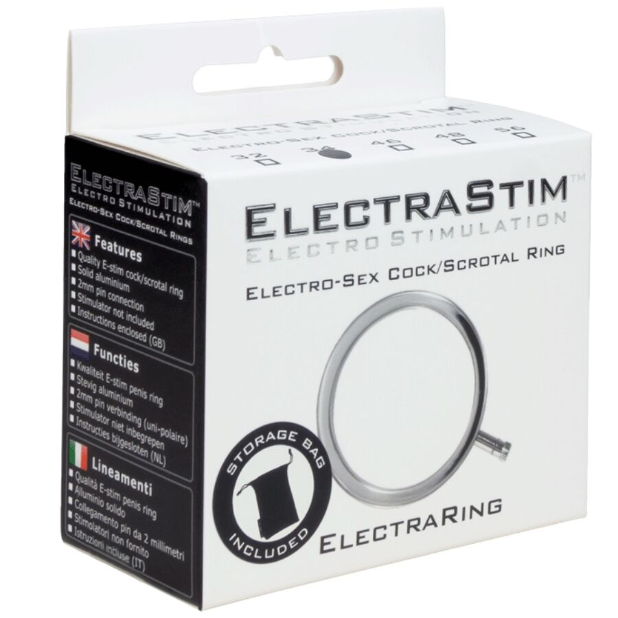 ELECTRASTIM - ELECTRARINGS ANILLO METÁLICO PARA EL PENE 34 MM