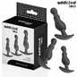 ADDICTED TOYS - SET DE 3 PLUG ANAL SILICONA MODELO 1