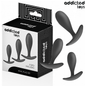 ADDICTED TOYS - SET DE 3 PLUG ANAL SILICONA MODELO 2