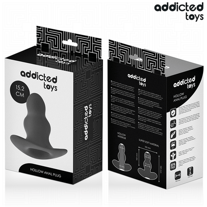 ADDICTED TOYS - PLUG ANAL HUECO SILICONA TALLA XXL 15,2 CM
