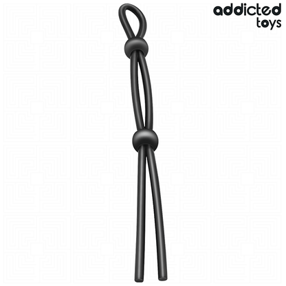 ADDICTED TOYS - CUERDA SILICONA PARA EL PENE DE LAZO DOBLE