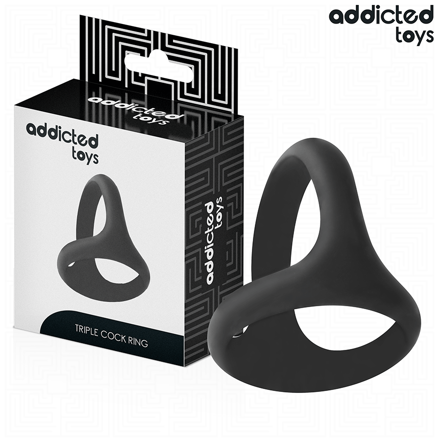 ADDICTED TOYS - ANILLO TRIPLE GRUESO PARA EL PENE