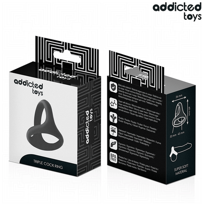 ADDICTED TOYS - ANILLO TRIPLE GRUESO PARA EL PENE