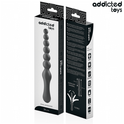 ADDICTED TOYS - MASAJEADOR ANAL DOBLE SILICONA 24 CM