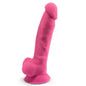 SILEXD - MODELO 1 PENE REALÍSTICO SILICONA PREMIUM SILEXPAN ROSA FLUORESCENTE 17.5 CM