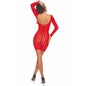 PASSION - BS110 BODYSTOCKING PUNTOS ROJO