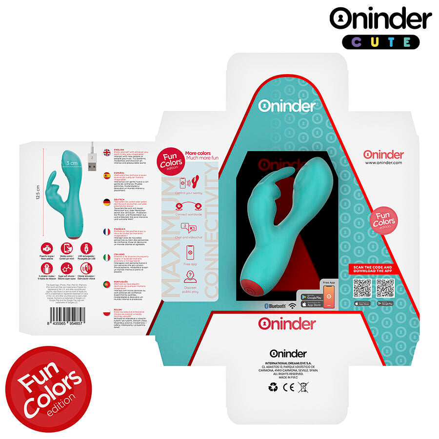 ONINDER CUTE - LOVE BUNNY VIBRADOR PUNTO G Y CLÍTORIS - APP MUNDIAL GRATUITA
