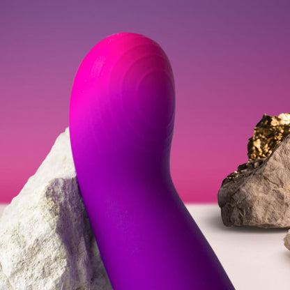 ROCKS- OFF - GLOW GIRL VIBE VIBRADOR G-SPOT DISCRETO MORADO