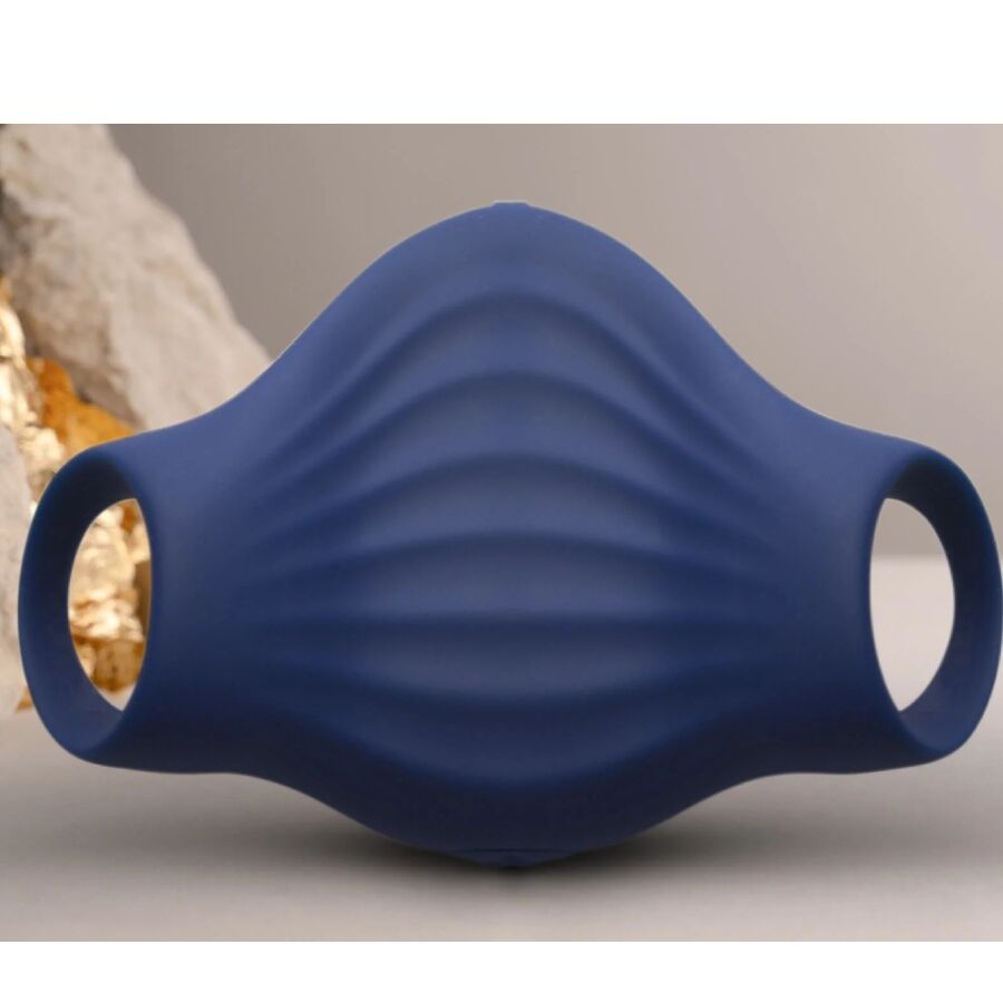 ROCKS- OFF - PALM MASTURBADOR VIBRADOR FLEXIBLE AZUL