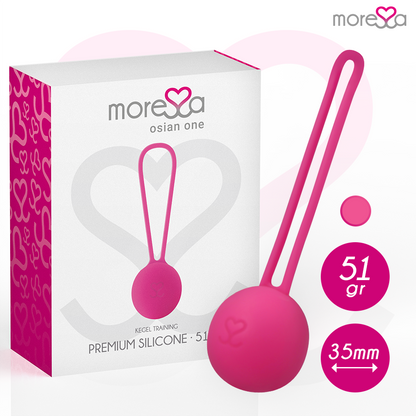 MORESSA - OSIAN ONE ENTRENAMIENTO SUELO PELVICO 51gr PREMIUM SILICONA ROSA