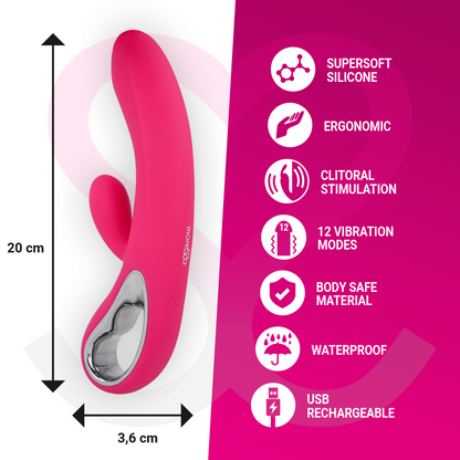 MORESSA - TROY MASAJEADOR PUNTO G Y CLITORIS PREMIUM SILICONE RECARGABLE