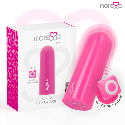 MORESSA - NIX POTENTE VIBRADOR MULTI JUEGOS CONTROL REMOTO ROSA
