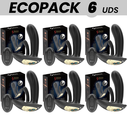 ECOPACKS 6 UDS - IBIZA VIBRADOR WEARABLE CON ESTIMULACIÓN PUNTO-G Y CLÍTORIS CON CONTROL REMOTO