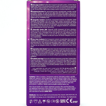 SKINS - TAMAÑO XL PRESERVATIVOS PREMIUM PACK 8