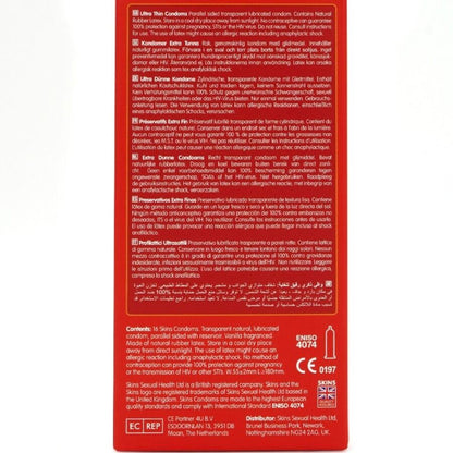 SKINS - ULTRAFINOS PRESERVATIVOS PREMIUM PACK 16