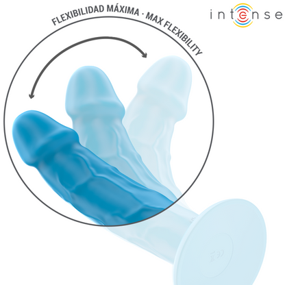 INTENSE - PHOEBE VIBRADOR REALÍSTICO 10 VIBRACIONES AZUL CONTROL REMOTO