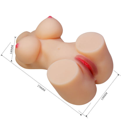 CRAZY BULL - HETTY TORSO FEMENINO REALISTA VAGINA Y ANAL 1.9 KG
