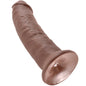 KING COCK - 9 PENE MARRÓN 22.9 CM