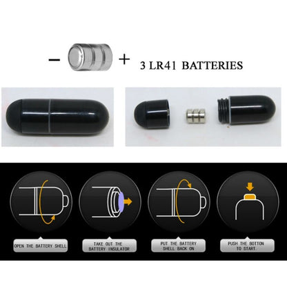 PRETTY LOVE - FLIRTATION DEDAL CON VIBRACIÓN STEWARD NEGRO