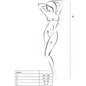 PASSION - WOMAN BS016 BODYSTOCKING BLANCO TALLA ÚNICA
