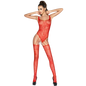 PASSION - WOMAN BS034 BODYSTOCKING ROJO TALLA ÚNICA