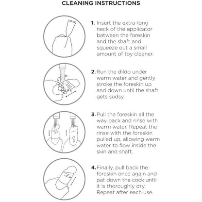 KING COCK - DILDO REALÍSTICO UNCUT NATURAL 23 CM