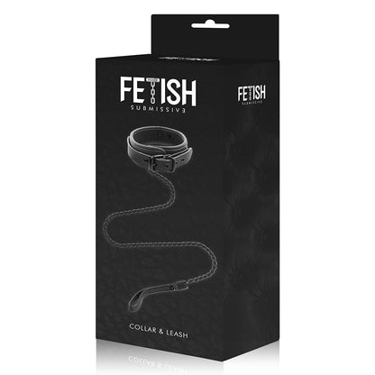 FETISH SUBMISSIVE - COLLAR CON CADENA CON FORRO DE NEOPRENO