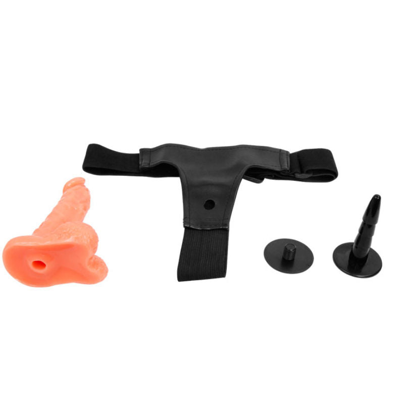 BAILE - ARNÉS CON PENE REALÍSTICO Y BRAGUITA AJUSTABLE ULTRA PASSIONATE 15.5 CM